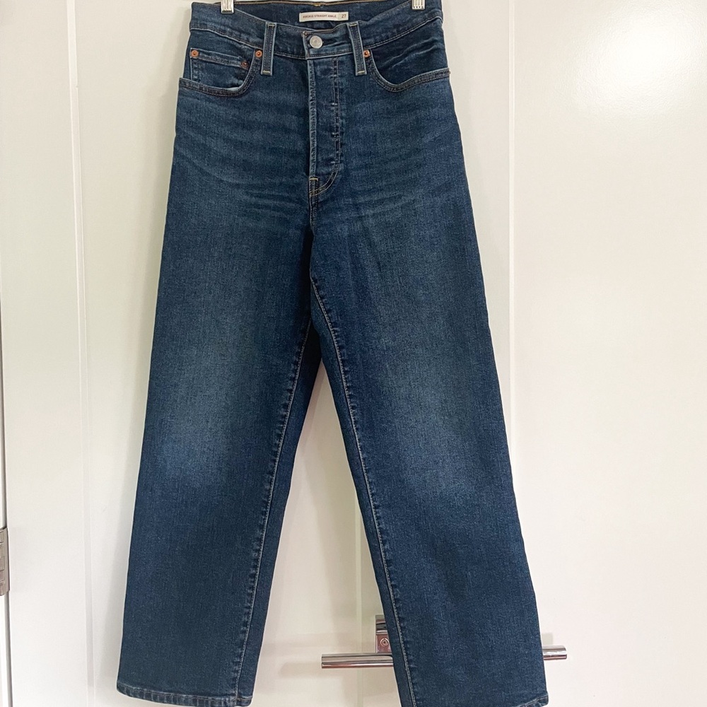 LEVI’S Ribcage Straight Ankle Jeans